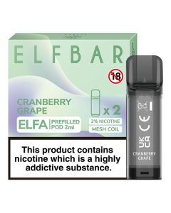 ELFBAR Elfa Prefilled Pods - Cranberry Grape - 20mg - 2PK