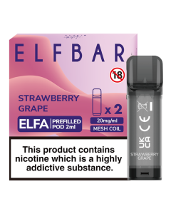ELFBAR Elfa Prefilled Pods - Strawberry Grape - 20mg - 2PK