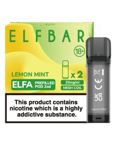 ELFBAR Elfa Prefilled Pods - Lemon Mint - 20mg - 2PK