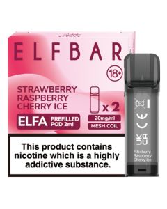 ELFBAR Elfa Prefilled Pods - Strawberry Raspberry Cherry Ice - 20mg - 2PK