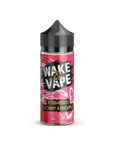 Wake & Vape Shortfill - Strawberry Coconut & Pineapple - 100ml